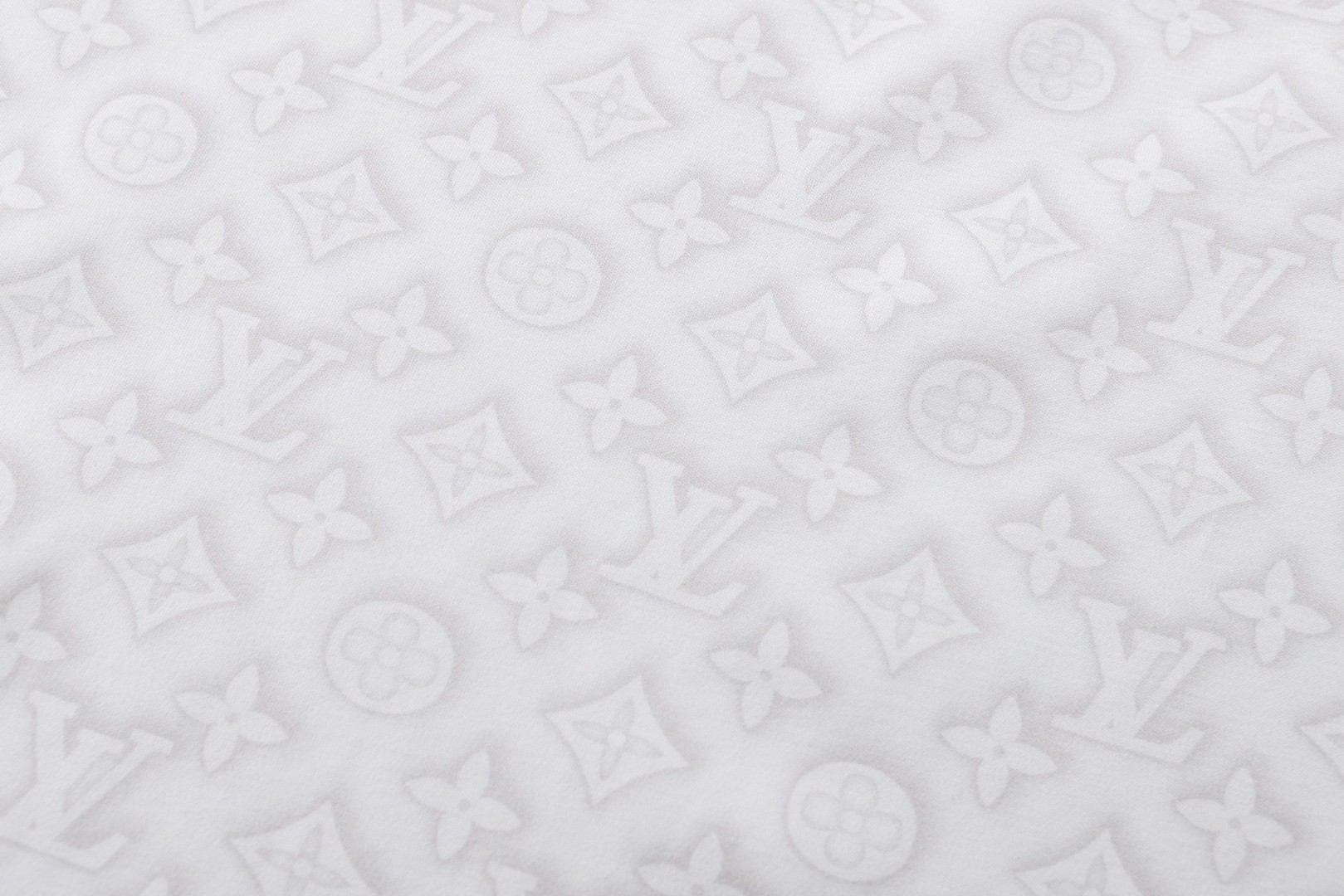 LOUIS VUITTON 路易威登 LV 老花满印T恤 短袖 白色 A0 1AJCB9