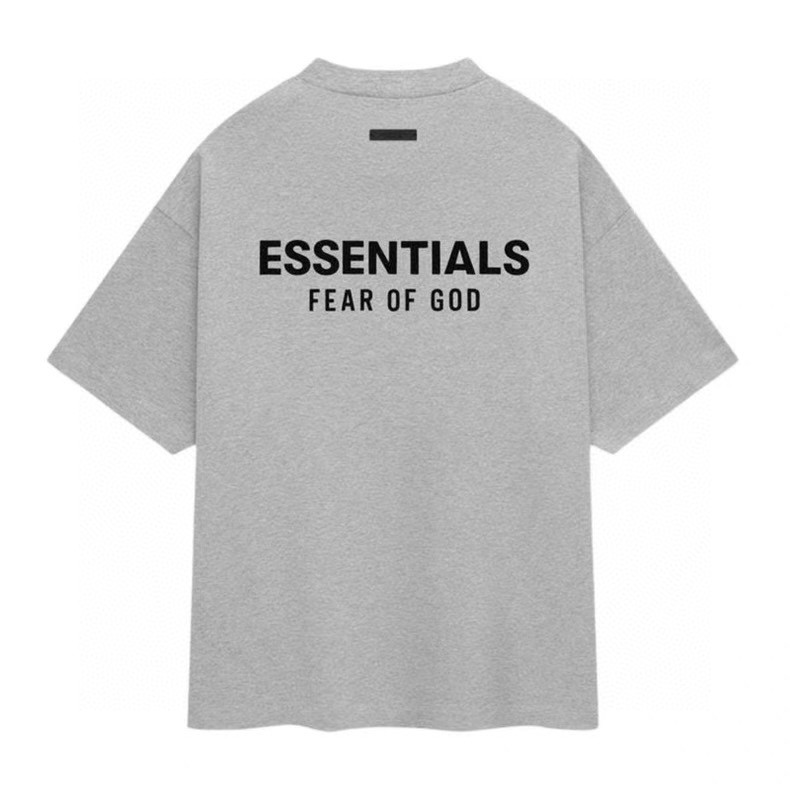 Fear of God Essentials HOLIDAY系列 字母印花圆领短袖 T恤 男女同款 夏款 浅雾灰 陨石黑 深雾灰