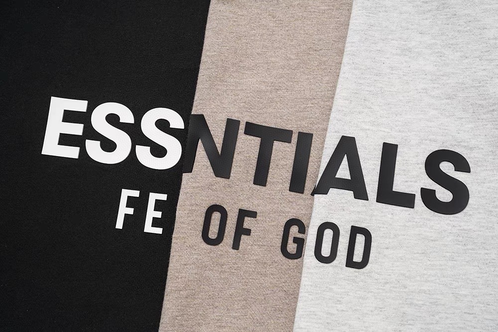 Fear of God Essentials HOLIDAY系列 字母印花圆领短袖 T恤 男女同款 夏款 浅雾灰 陨石黑 深雾灰