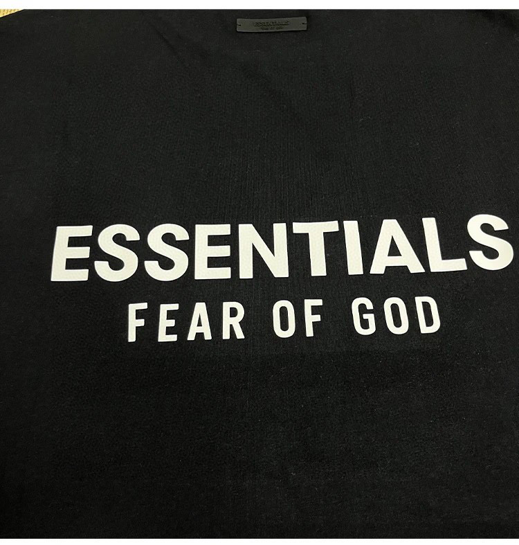 Fear of God Essentials HOLIDAY系列 字母印花圆领短袖 T恤 男女同款 夏款 浅雾灰 陨石黑 深雾灰