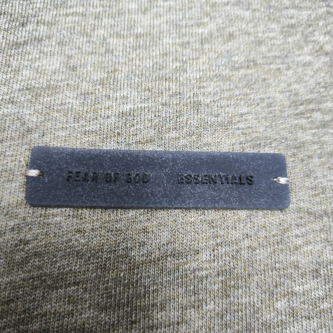 Fear of God Essentials 拉丝银硅胶字母印花圆领短袖 T恤 男女同款 夏款 黑色 燕麦色 希瑟灰