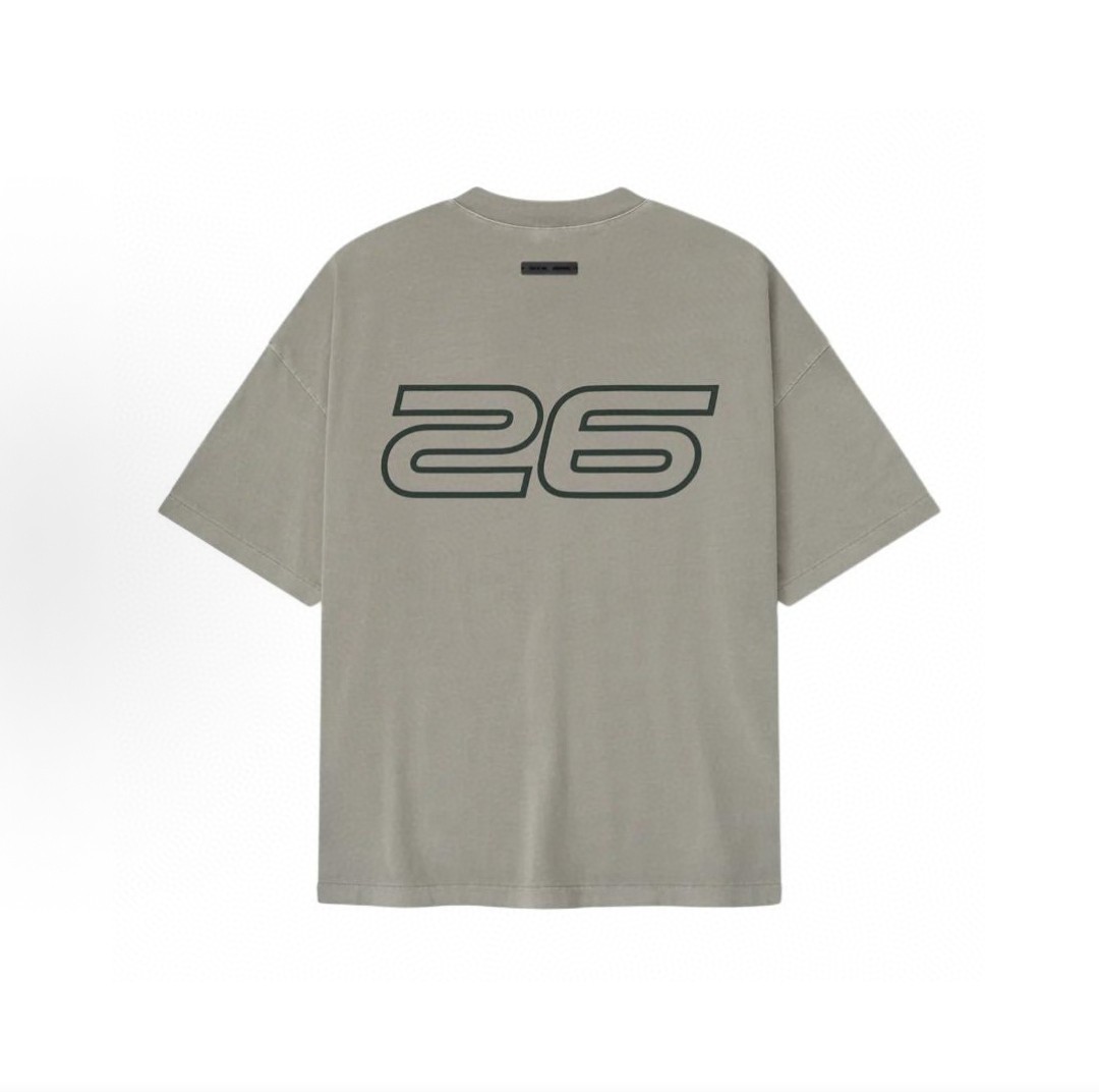 Fear of God Essentials 硅胶字母印花圆领短袖 T恤 男女同款 夏款 铁莫灰 复古黑 烟雾灰