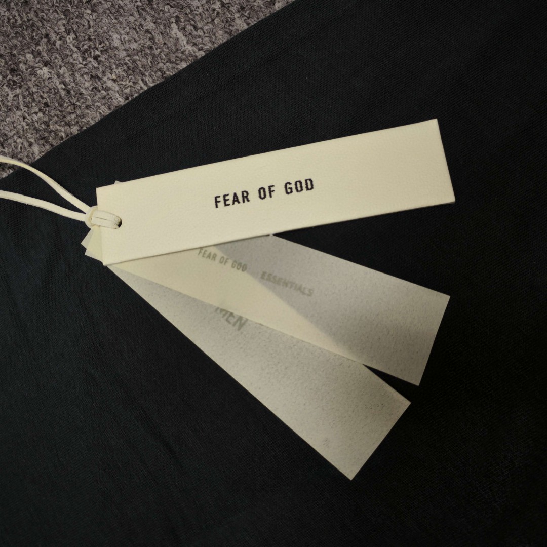 Fear of God Essentials 硅胶字母印花圆领短袖 T恤 男女同款 夏款 铁莫灰 复古黑 烟雾灰