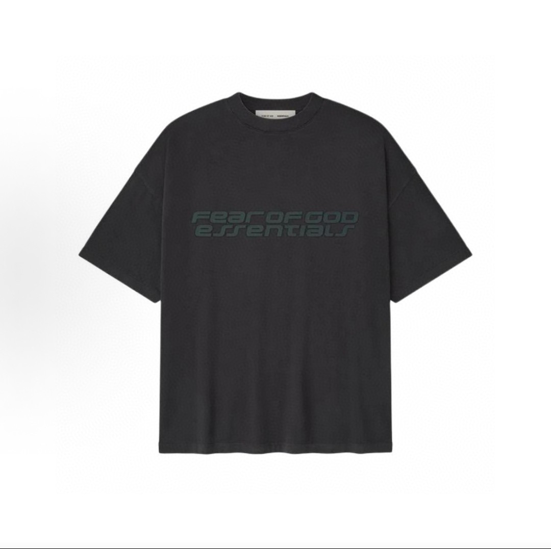 Fear of God Essentials 硅胶字母印花圆领短袖 T恤 男女同款 夏款 铁莫灰 复古黑 烟雾灰