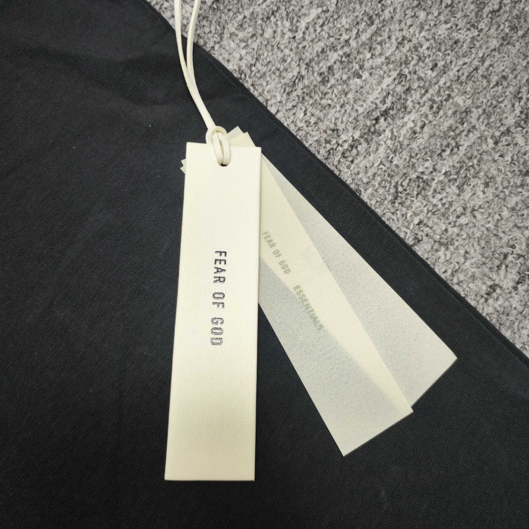 Fear of God Essentials 硅胶字母印花圆领短袖 T恤 男女同款 夏款 铁莫灰 复古黑 烟雾灰