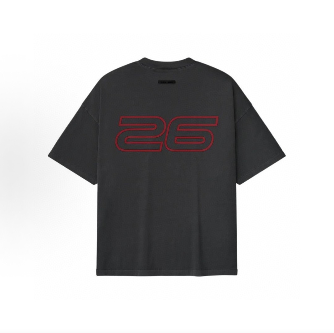 Fear of God Essentials 硅胶字母印花圆领短袖 T恤 男女同款 夏款 铁莫灰 复古黑 烟雾灰