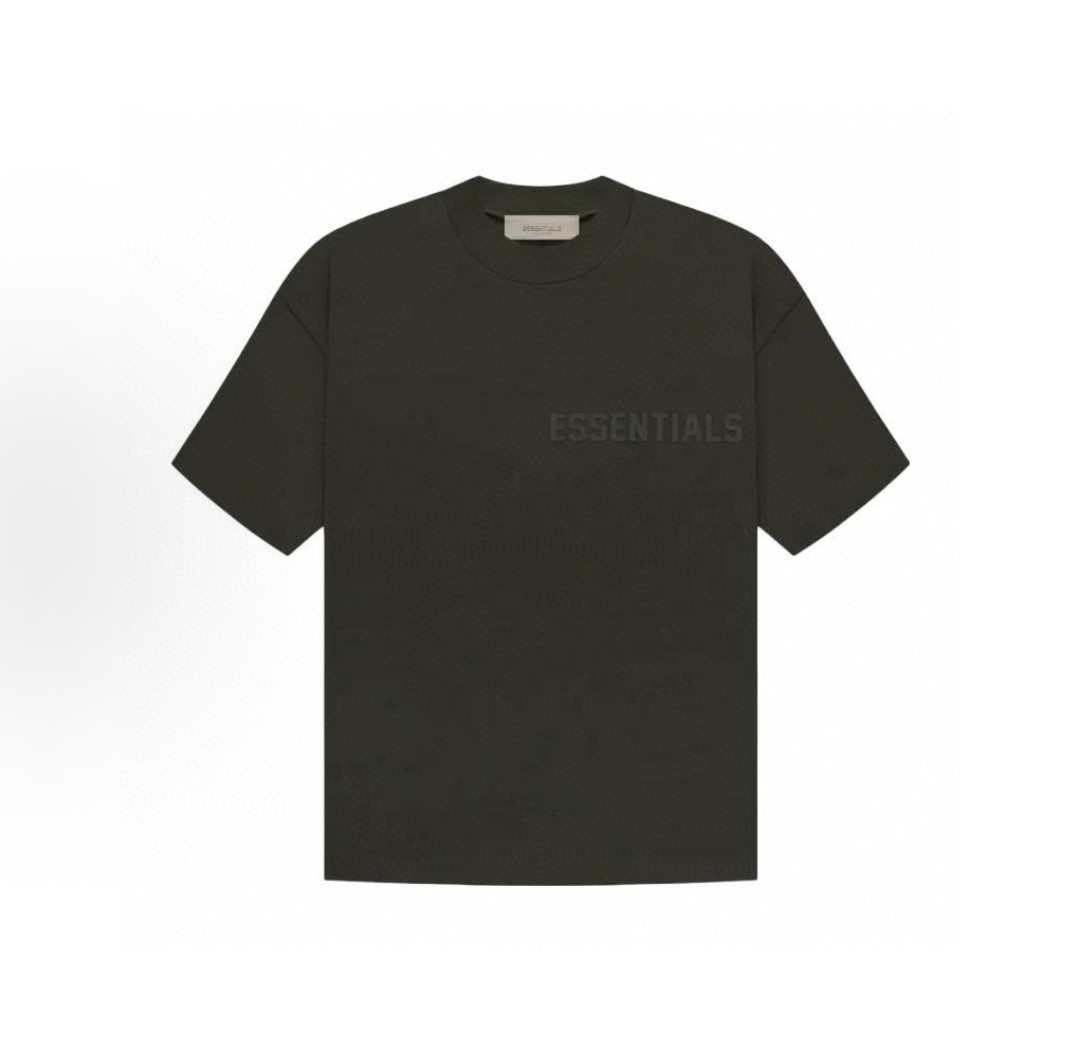 Fear of God Essentials 胸口硅胶字母印花圆领短袖 T恤 男女同款 夏款 雾霾蓝 梅紫色 海豹灰 淡黑色