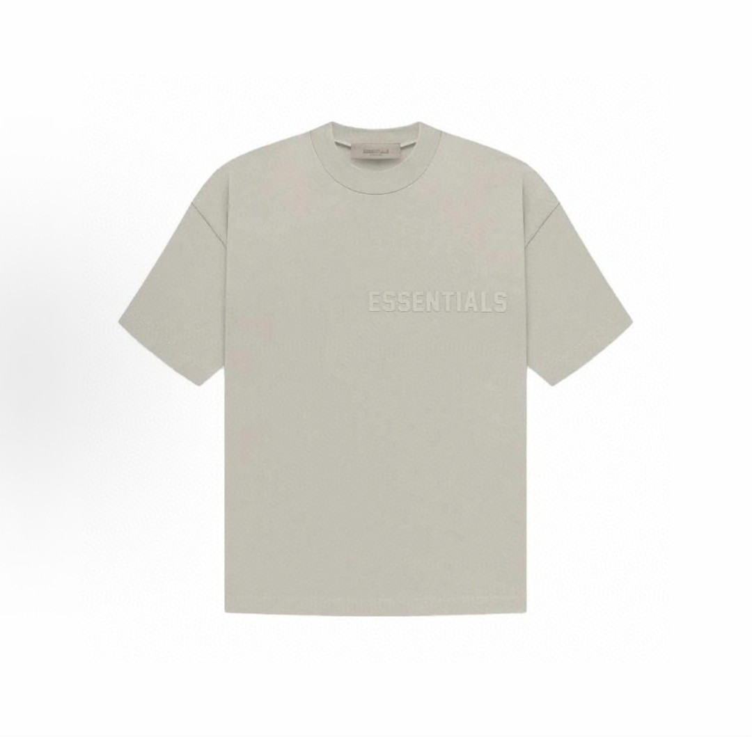 Fear of God Essentials 胸口硅胶字母印花圆领短袖 T恤 男女同款 夏款 雾霾蓝 梅紫色 海豹灰 淡黑色