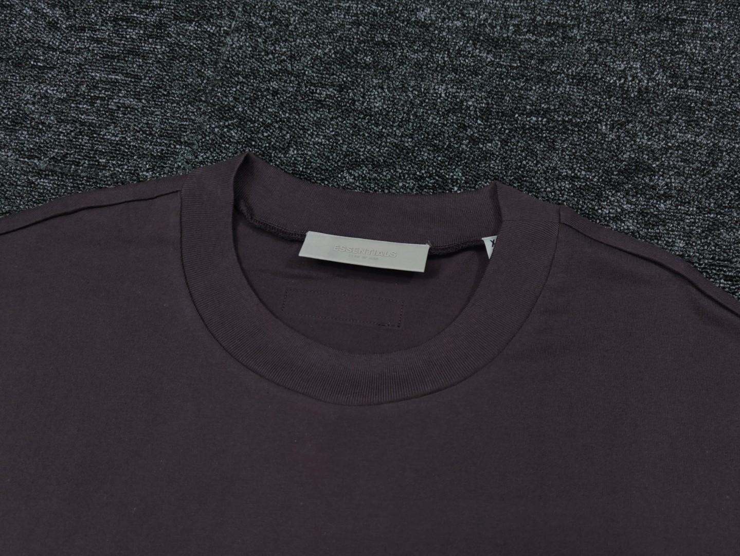 Fear of God Essentials 胸口硅胶字母印花圆领短袖 T恤 男女同款 夏款 雾霾蓝 梅紫色 海豹灰 淡黑色