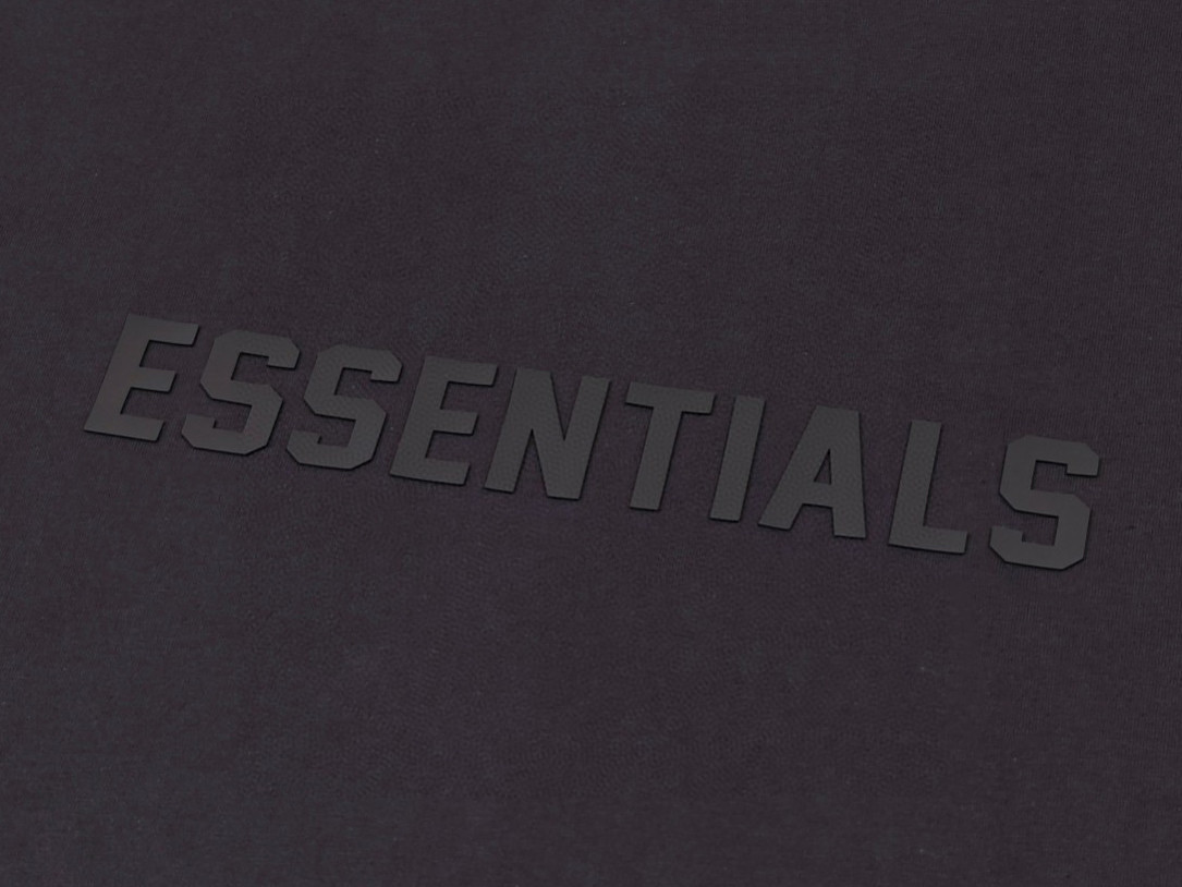 Fear of God Essentials 胸口硅胶字母印花圆领短袖 T恤 男女同款 夏款 雾霾蓝 梅紫色 海豹灰 淡黑色