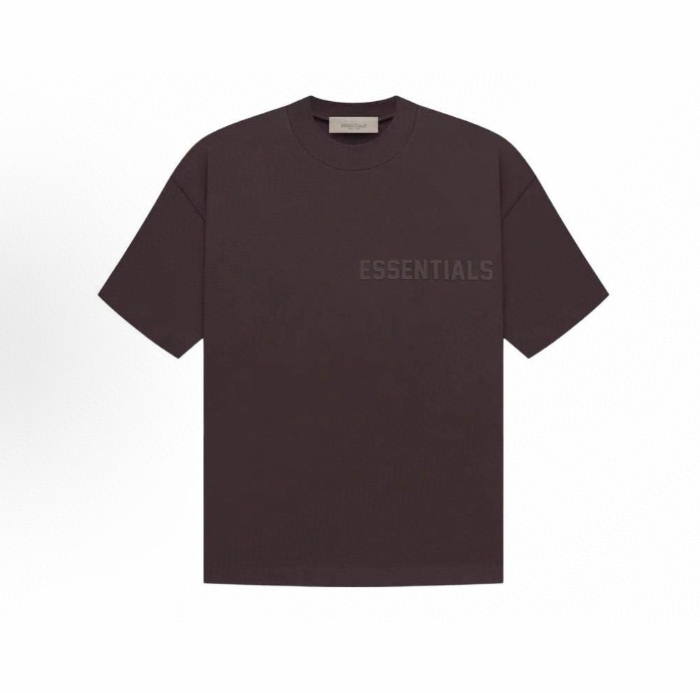 Fear of God Essentials 胸口硅胶字母印花圆领短袖 T恤 男女同款 夏款 雾霾蓝 梅紫色 海豹灰 淡黑色