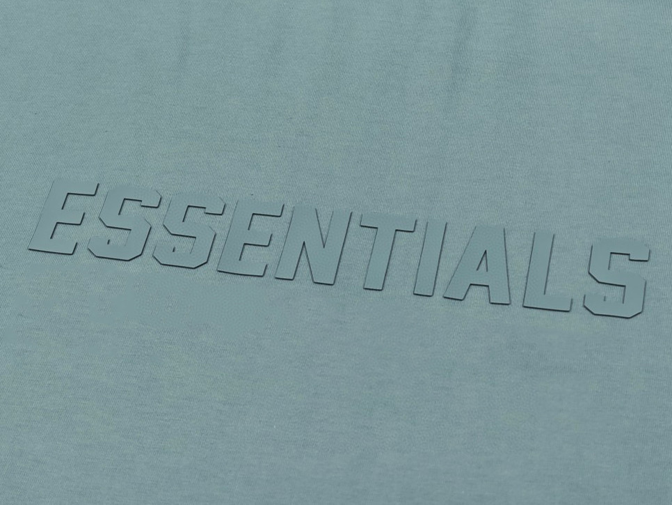 Fear of God Essentials 胸口硅胶字母印花圆领短袖 T恤 男女同款 夏款 雾霾蓝 梅紫色 海豹灰 淡黑色