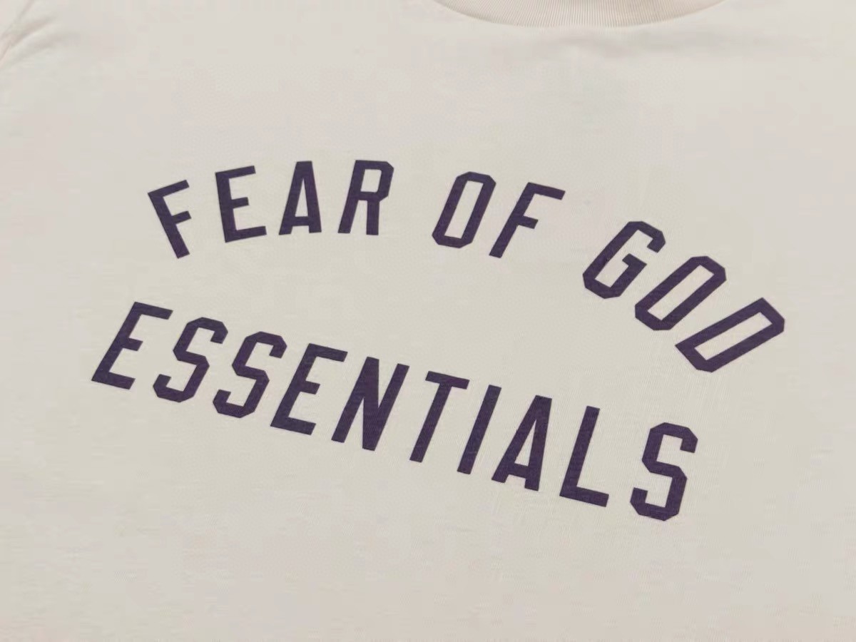 Fear of God Essentials BACK TO SCHOOL系列 字母印花圆领短袖 T恤 男女同款 夏款 曜石黑 橄榄绿 常青绿 燕麦灰 象牙白