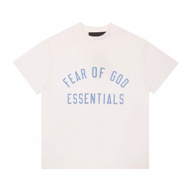 Fear of God Essentials BACK TO SCHOOL系列 字母印花圆领短袖 T恤 男女同款 夏款 曜石黑 橄榄绿 常青绿 燕麦灰 象牙白