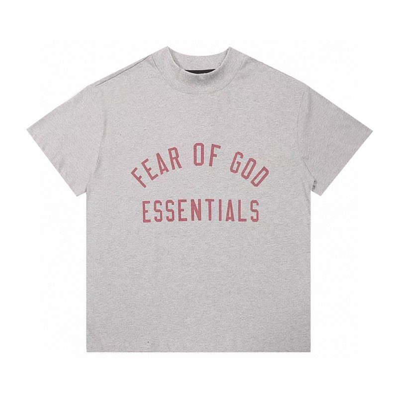Fear of God Essentials BACK TO SCHOOL系列 字母印花圆领短袖 T恤 男女同款 夏款 曜石黑 橄榄绿 常青绿 燕麦灰 象牙白