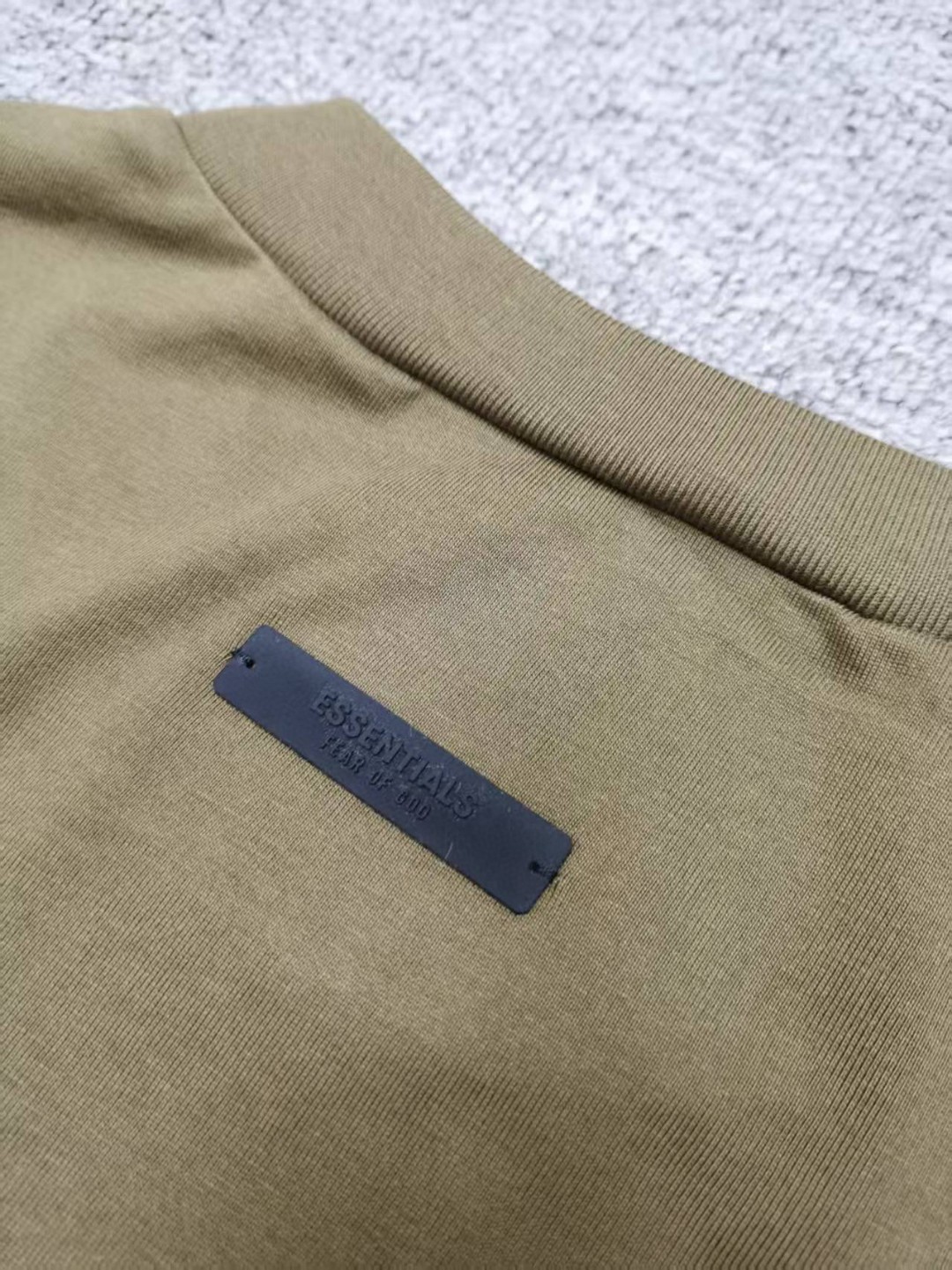 Fear of God Essentials BACK TO SCHOOL系列 字母印花圆领短袖 T恤 男女同款 夏款 曜石黑 橄榄绿 常青绿 燕麦灰 象牙白
