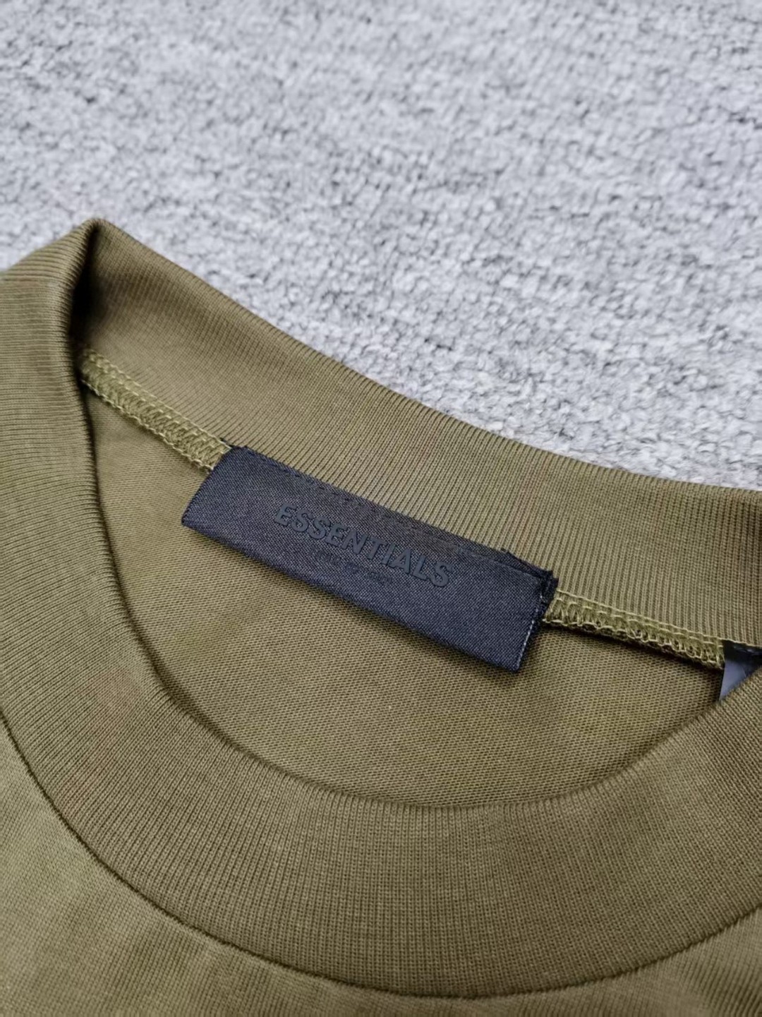 Fear of God Essentials BACK TO SCHOOL系列 字母印花圆领短袖 T恤 男女同款 夏款 曜石黑 橄榄绿 常青绿 燕麦灰 象牙白