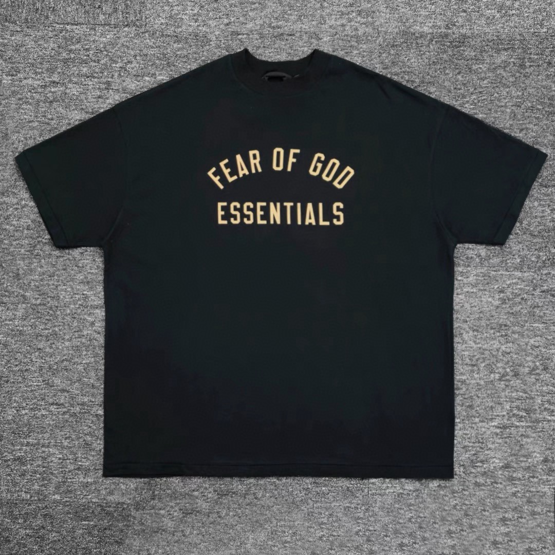 Fear of God Essentials BACK TO SCHOOL系列 字母印花圆领短袖 T恤 男女同款 夏款 曜石黑 橄榄绿 常青绿 燕麦灰 象牙白