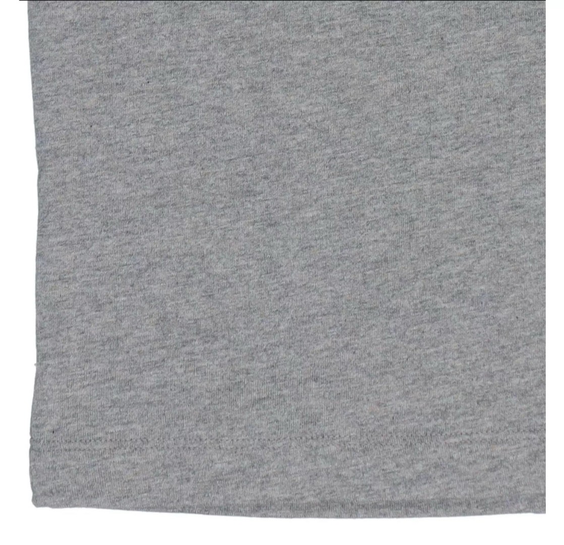 Fear of God Essentials 1977系列 植绒印花圆领短袖 T恤 男女同款 夏款 深麻灰 铁黑色