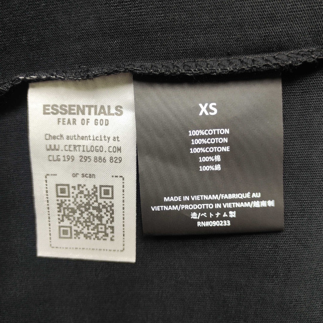 Fear of God Essentials ALWAYS ON系列 硅胶字母印花圆领短袖 T恤 男女同款 夏款 亮白色 亚瑟灰 玄青黑