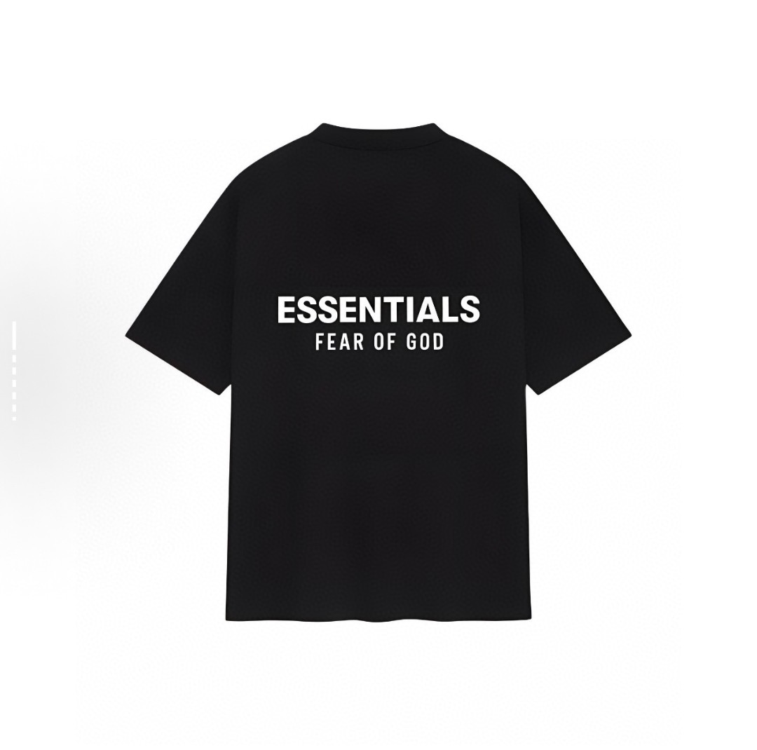Fear of God Essentials ALWAYS ON系列 硅胶字母印花圆领短袖 T恤 男女同款 夏款 亮白色 亚瑟灰 玄青黑