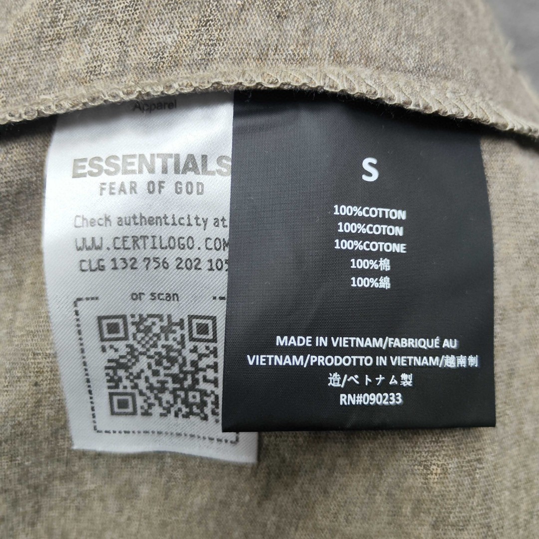 Fear of God Essentials ALWAYS ON系列 硅胶字母印花圆领短袖 T恤 男女同款 夏款 亮白色 亚瑟灰 玄青黑