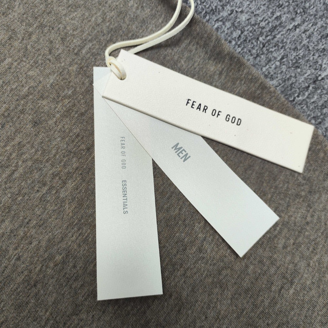 Fear of God Essentials ALWAYS ON系列 硅胶字母印花圆领短袖 T恤 男女同款 夏款 亮白色 亚瑟灰 玄青黑
