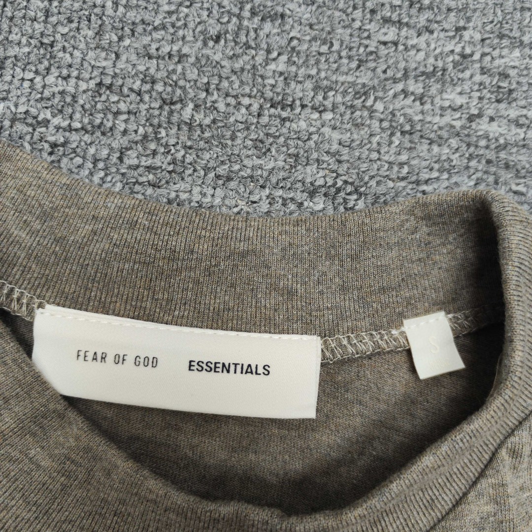 Fear of God Essentials ALWAYS ON系列 硅胶字母印花圆领短袖 T恤 男女同款 夏款 亮白色 亚瑟灰 玄青黑