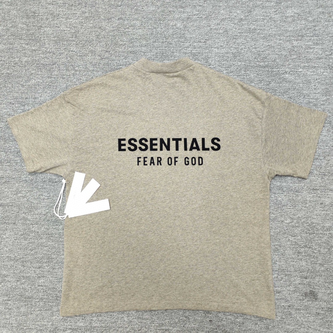 Fear of God Essentials ALWAYS ON系列 硅胶字母印花圆领短袖 T恤 男女同款 夏款 亮白色 亚瑟灰 玄青黑