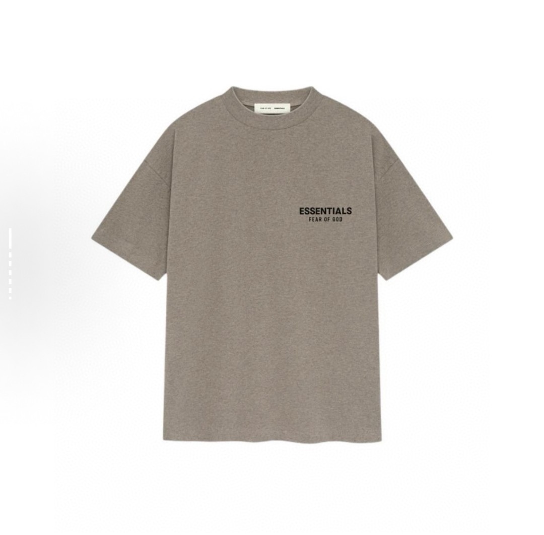 Fear of God Essentials ALWAYS ON系列 硅胶字母印花圆领短袖 T恤 男女同款 夏款 亮白色 亚瑟灰 玄青黑