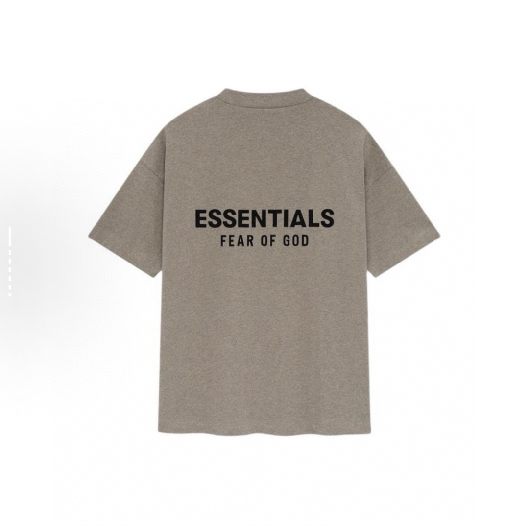 Fear of God Essentials ALWAYS ON系列 硅胶字母印花圆领短袖 T恤 男女同款 夏款 亮白色 亚瑟灰 玄青黑