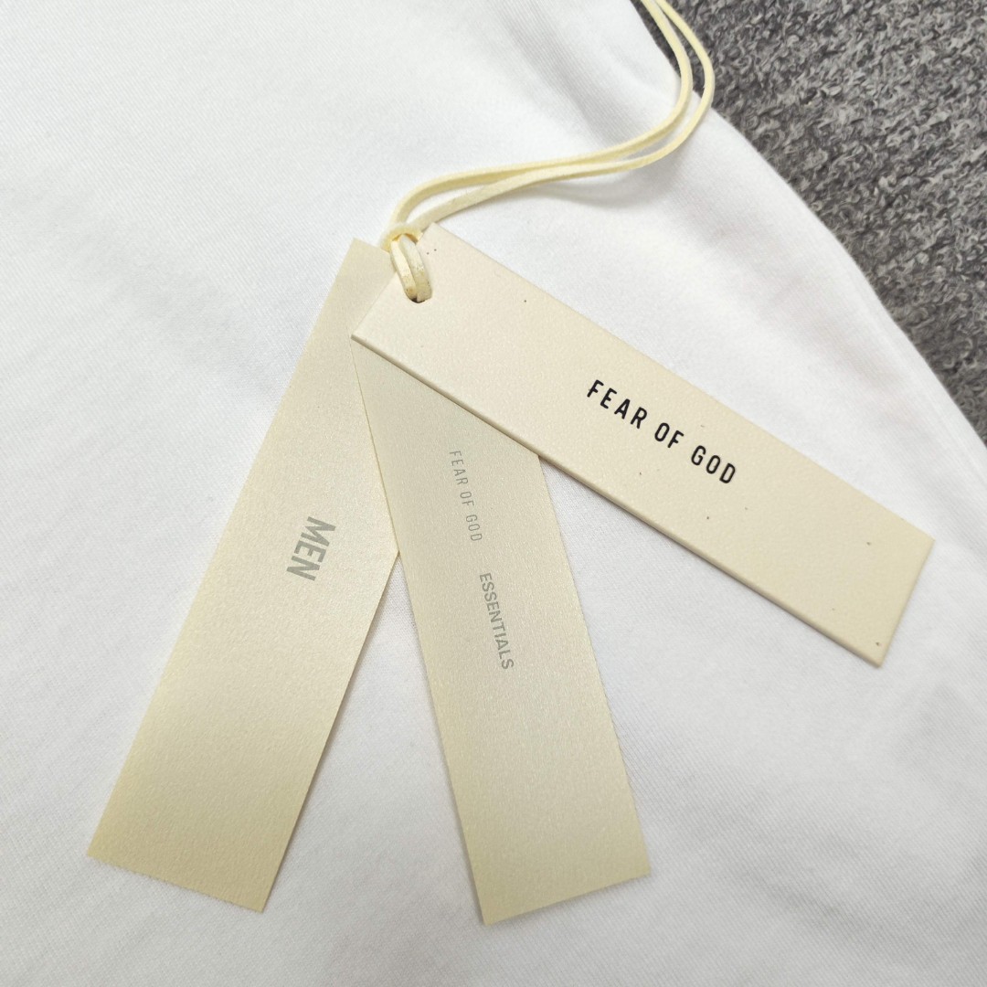 Fear of God Essentials ALWAYS ON系列 硅胶字母印花圆领短袖 T恤 男女同款 夏款 亮白色 亚瑟灰 玄青黑