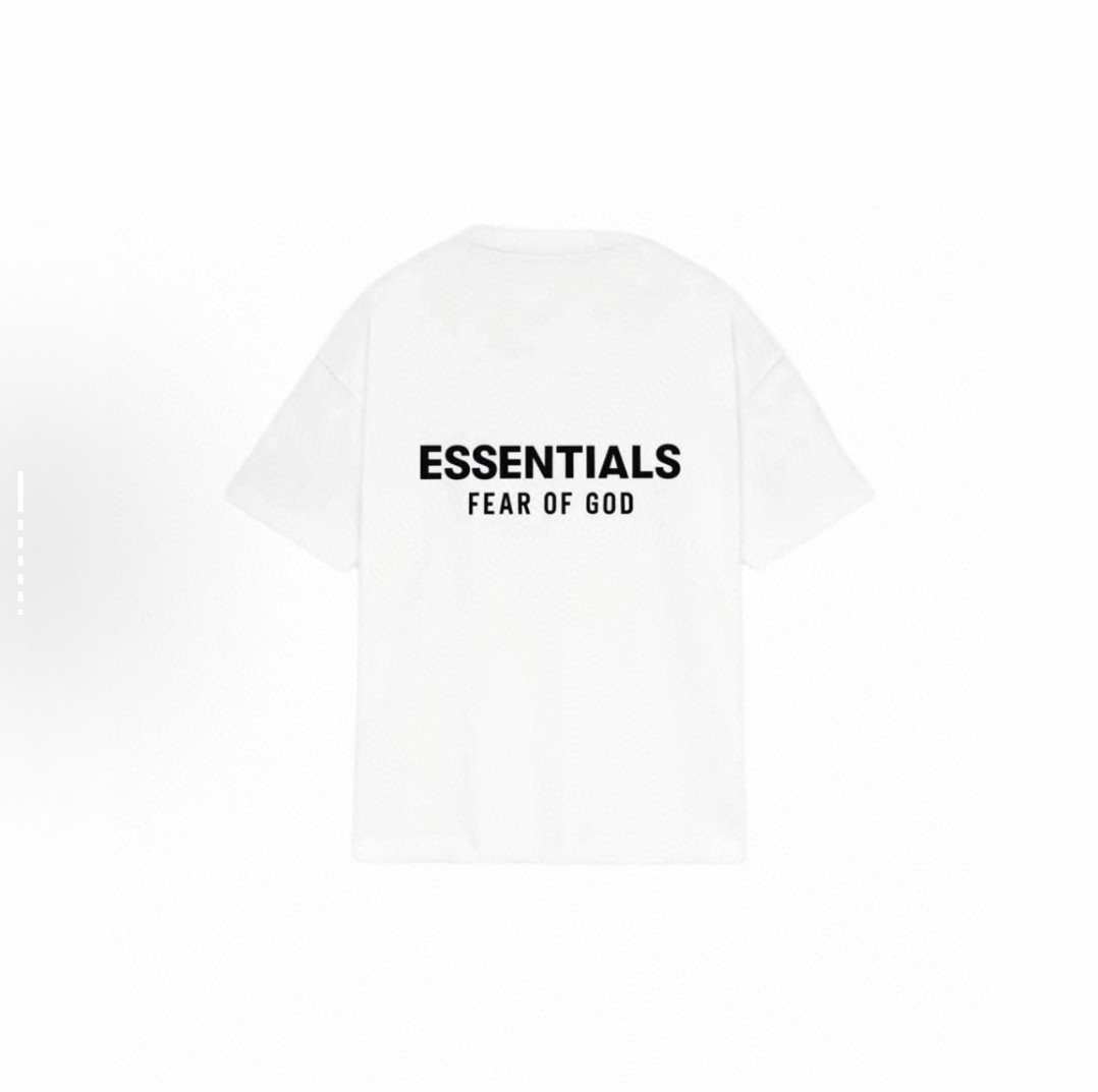 Fear of God Essentials ALWAYS ON系列 硅胶字母印花圆领短袖 T恤 男女同款 夏款 亮白色 亚瑟灰 玄青黑