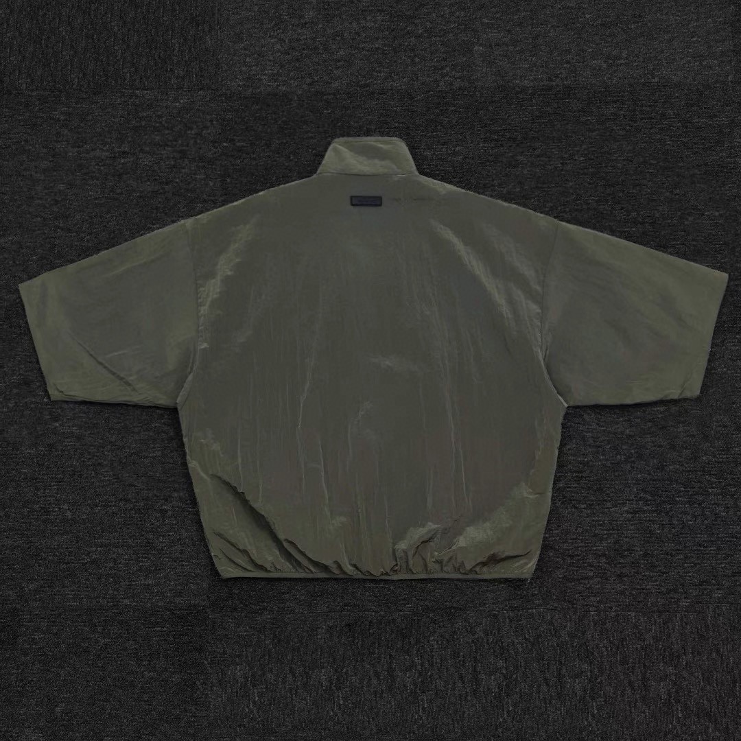 Fear of God Essentials 金属尼龙梭织落肩短袖 外套 男女同款 夏款 金属铜