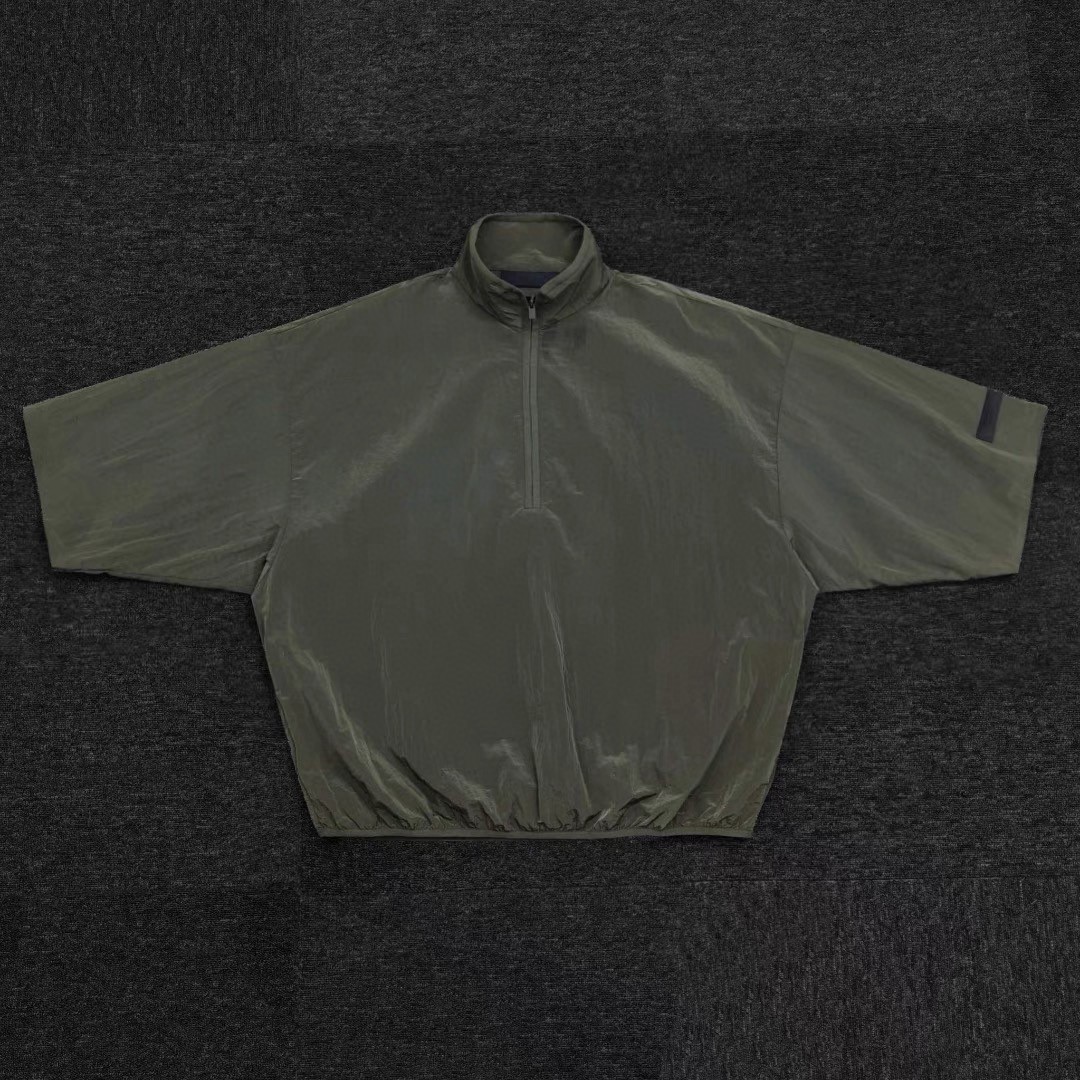 Fear of God Essentials 金属尼龙梭织落肩短袖 外套 男女同款 夏款 金属铜