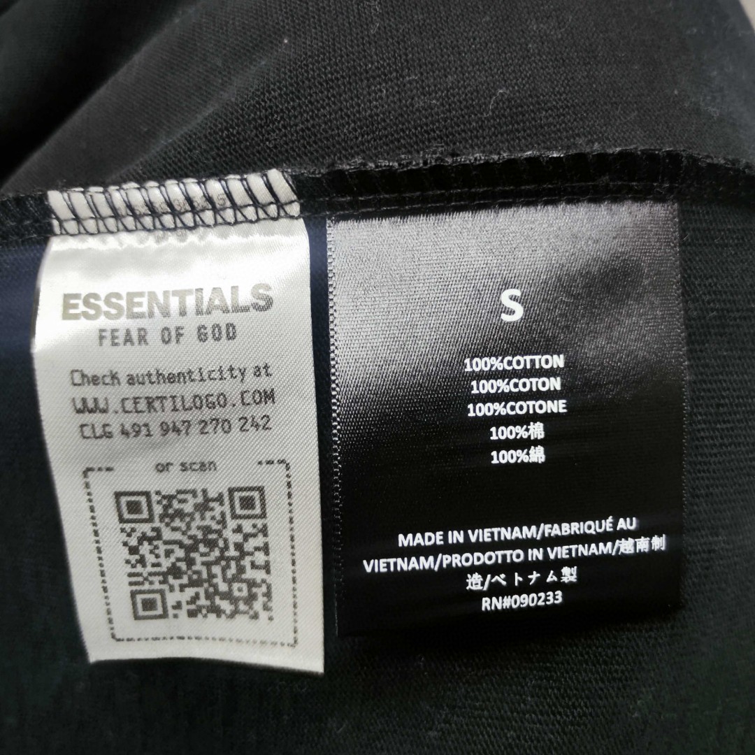 Fear of God Essentials HOLIDAY系列 字母印花圆领短袖 T恤 男女同款 夏款 曜石黑 幽兰紫