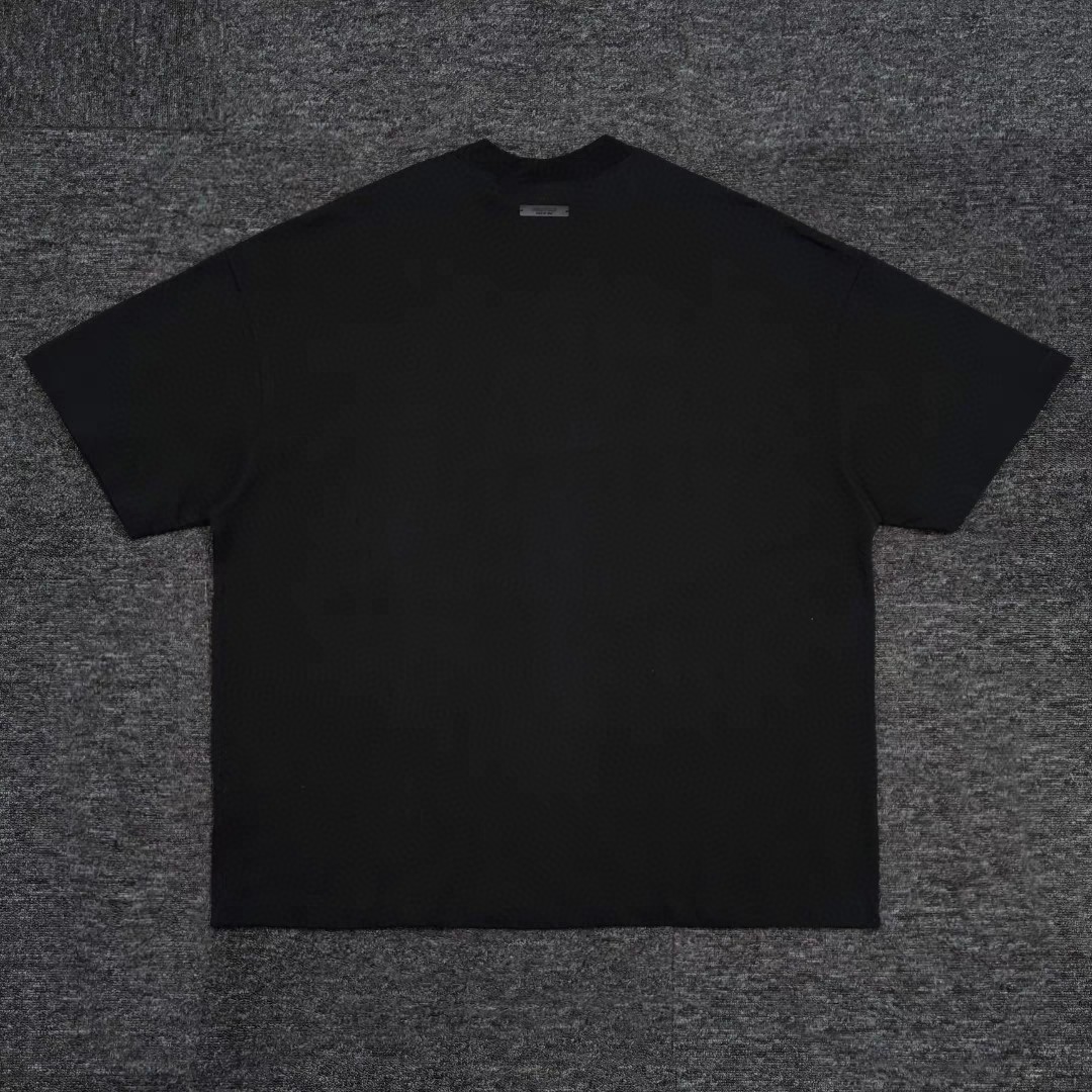 Fear of God Essentials HOLIDAY系列 字母印花圆领短袖 T恤 男女同款 夏款 曜石黑 幽兰紫