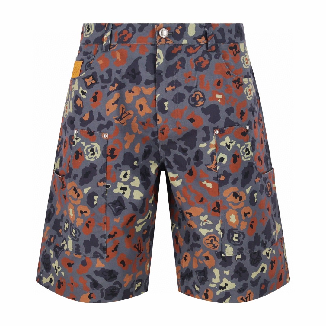 LOUIS VUITTON Nigo联名款印花短裤 五分裤 裤子 B0 1AIME7