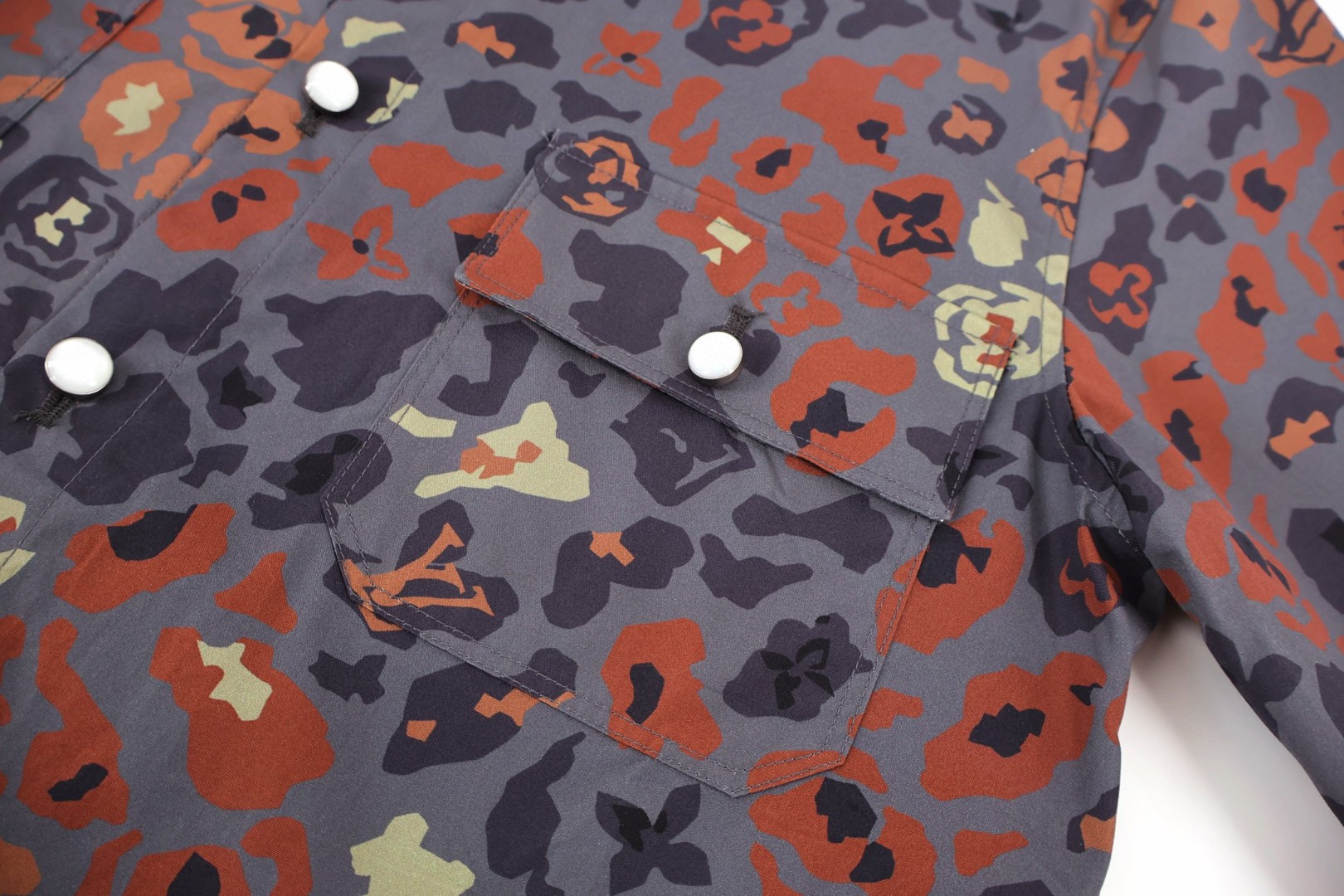 LOUIS VUITTON 路易威登 LV Nigo 联名款 印花工装衬衫 短袖 B0 1AIMGR