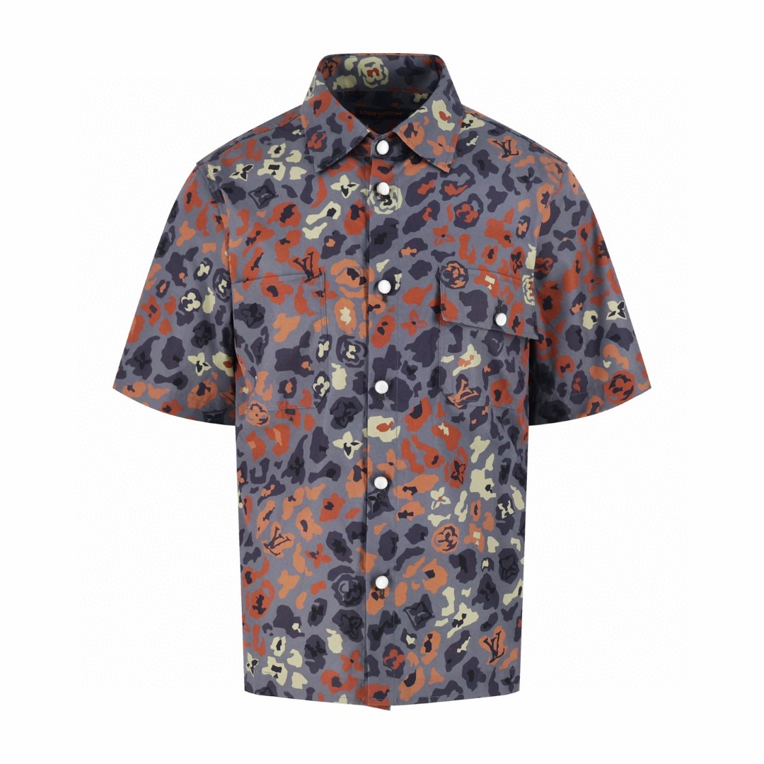 LOUIS VUITTON 路易威登 LV Nigo 联名款 印花工装衬衫 短袖 B0 1AIMGR