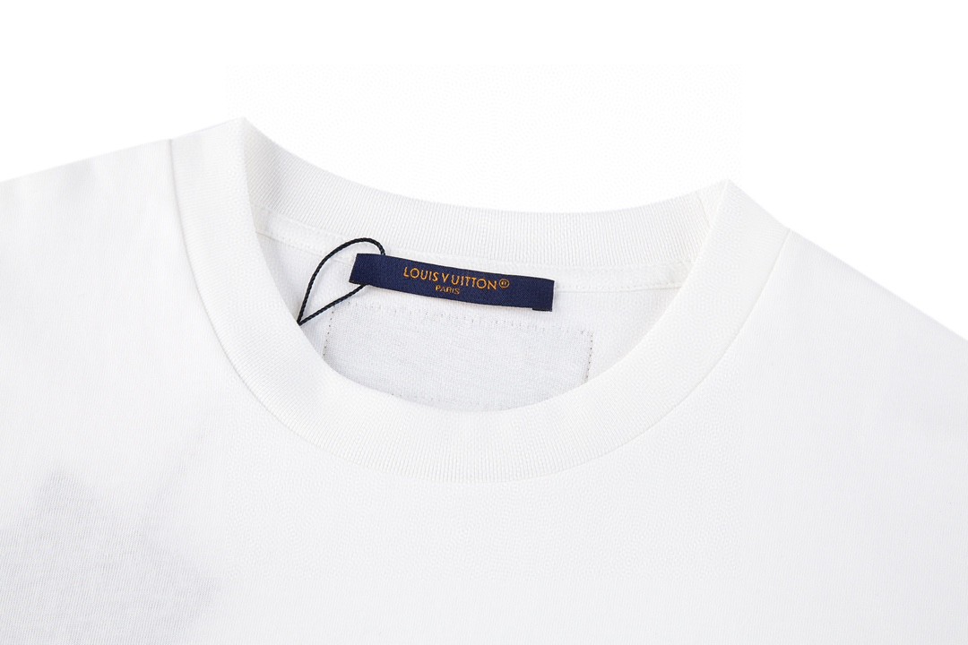 LOUIS VUITTON 路易威登 三花图案圆领短袖 T恤 白色 A0 1A7WIC