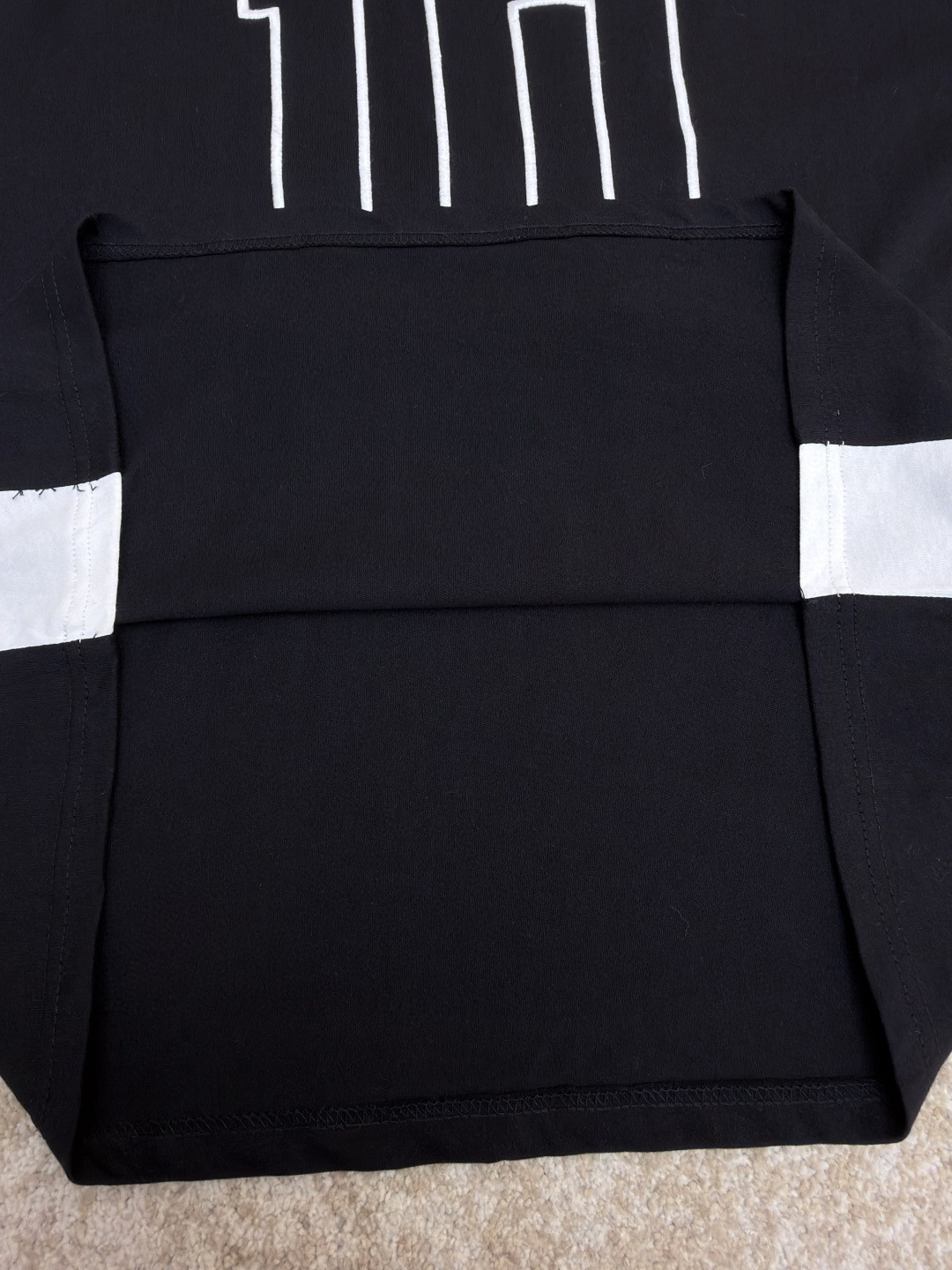 Balenciaga 巴黎世家 NBA联名款 刺绣长袖T恤 黑色 B0 864877TTVW21060