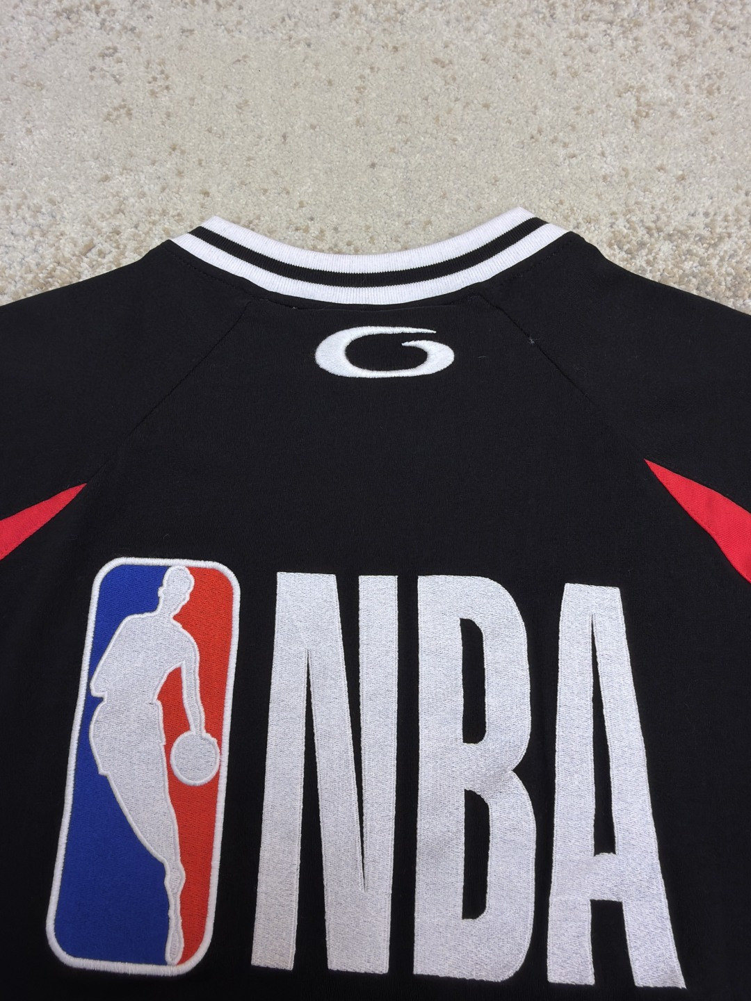 Balenciaga 巴黎世家 NBA联名款 刺绣长袖T恤 黑色 B0 864877TTVW21060