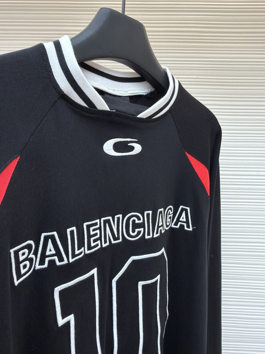 Balenciaga 巴黎世家 NBA联名款 刺绣长袖T恤 黑色 B0 864877TTVW21060