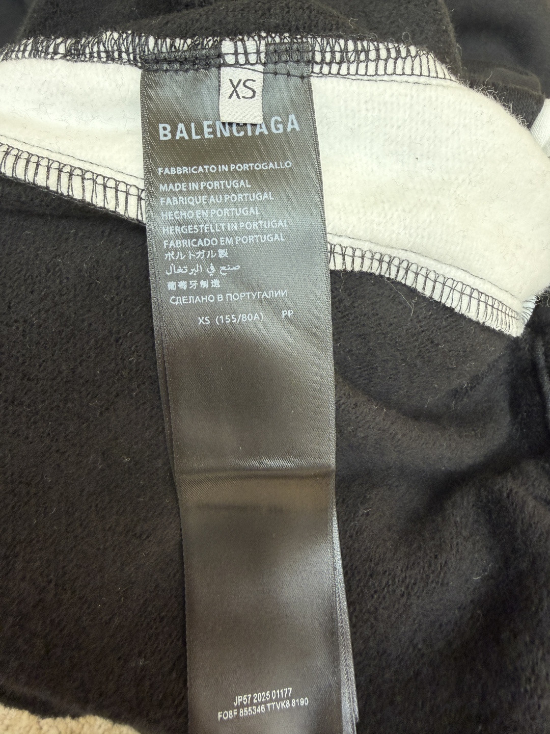 Balenciaga 巴黎世家 NBA联名款 刺绣松紧腰运动裤 长裤 裤子 休闲裤 黑色 B0 864873TTVV91070