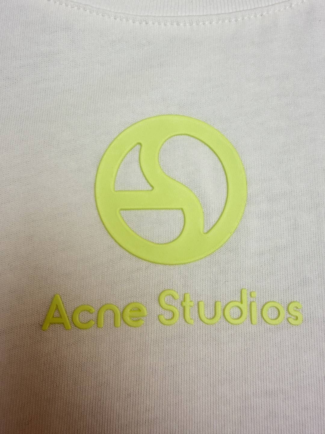 Acne Studios 徽标圆领T恤 短袖 白色 灰色 A0 CL0399-183