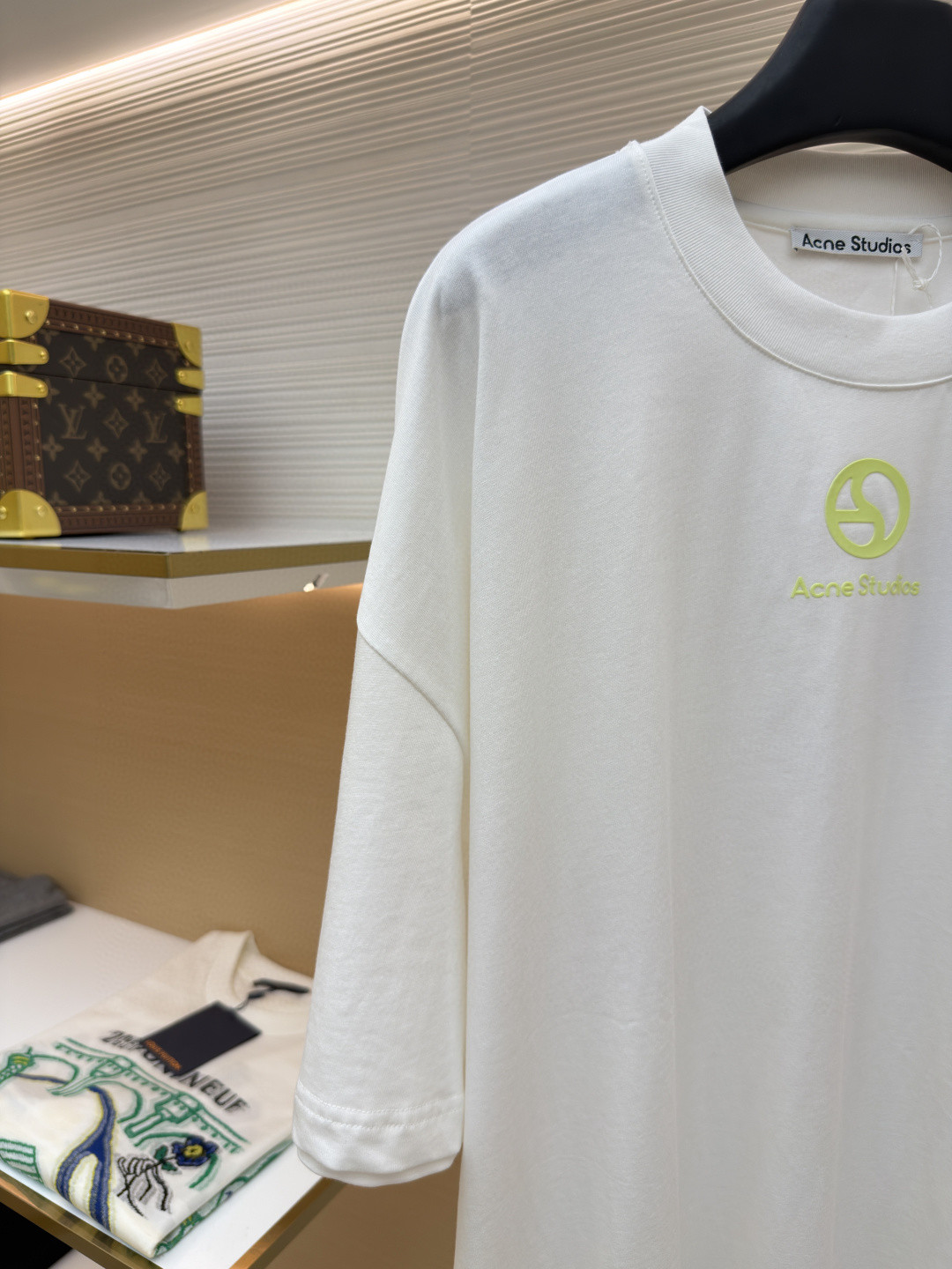 Acne Studios 徽标圆领T恤 短袖 白色 灰色 A0 CL0399-183