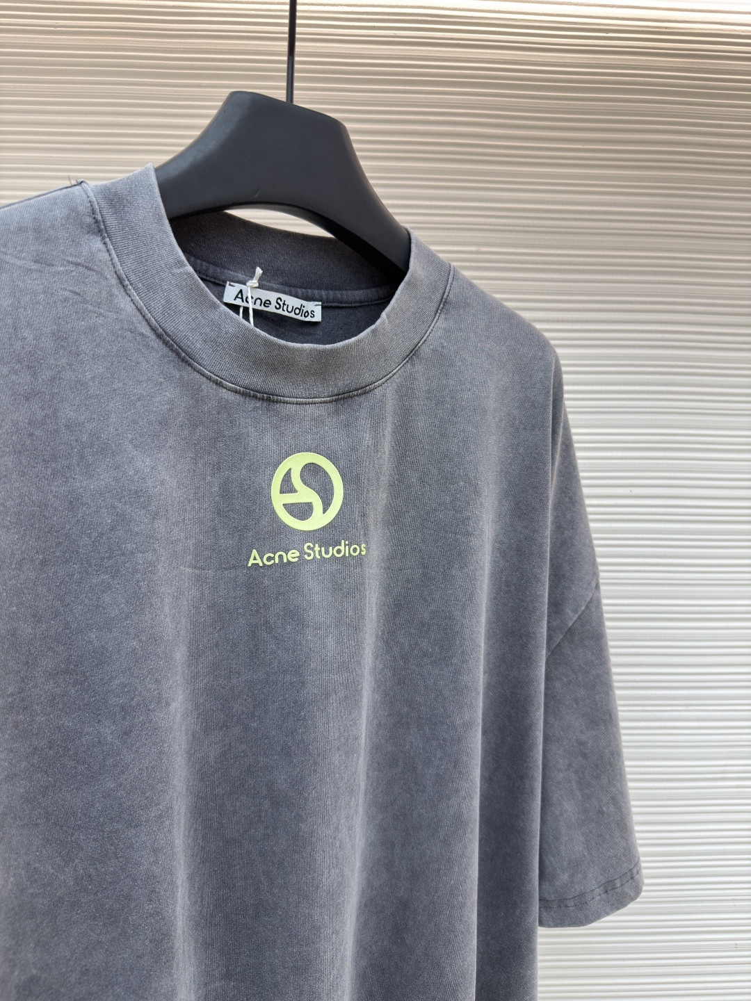 Acne Studios 徽标圆领T恤 短袖 白色 灰色 A0 CL0399-183