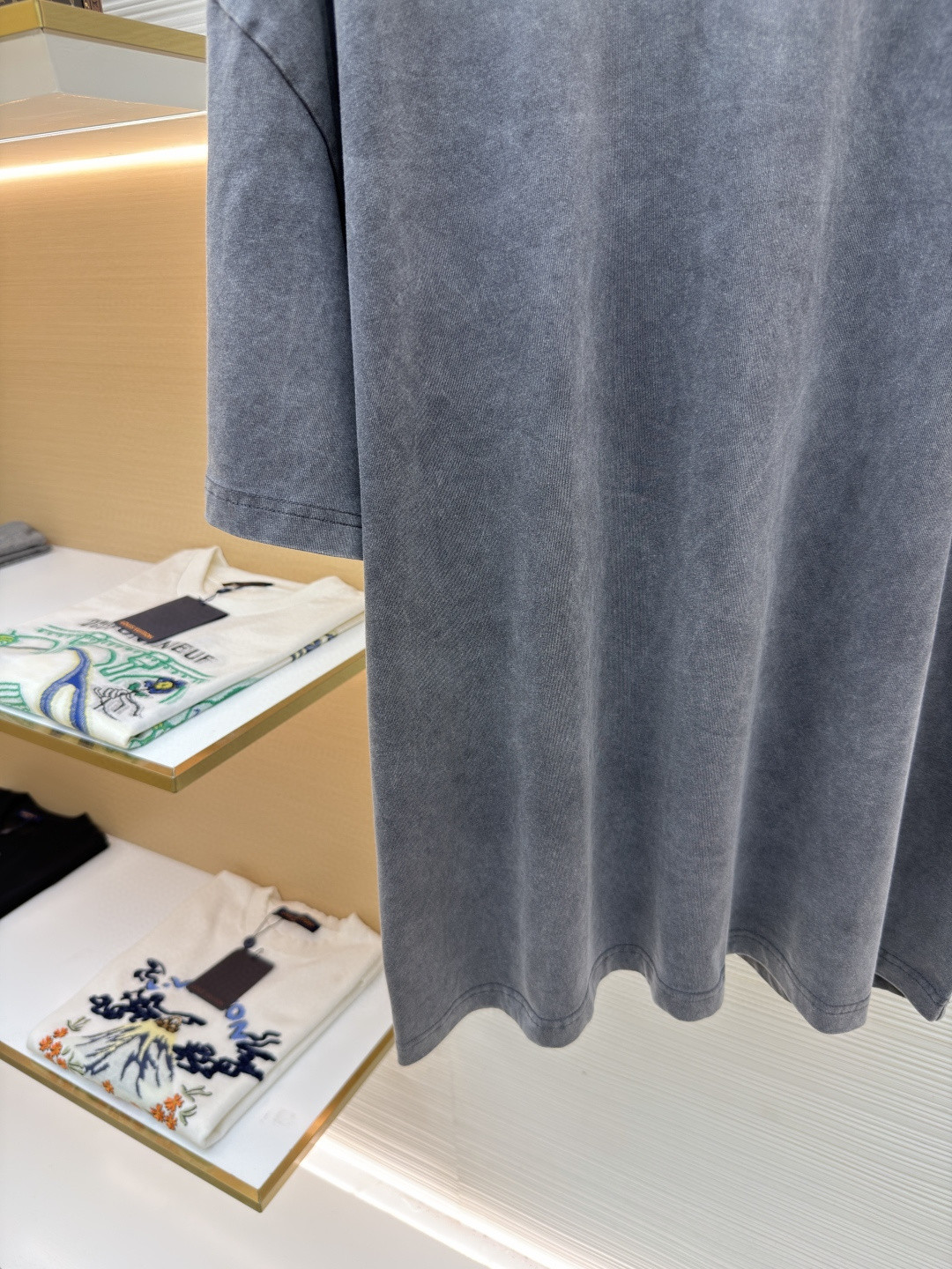 Acne Studios 徽标圆领T恤 短袖 白色 灰色 A0 CL0399-183