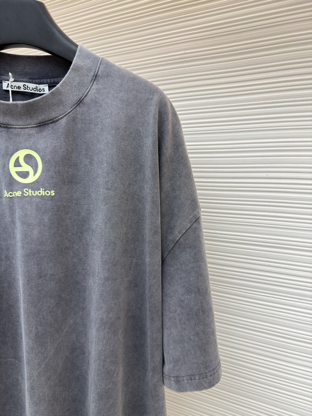 Acne Studios 徽标圆领T恤 短袖 白色 灰色 A0 CL0399-183